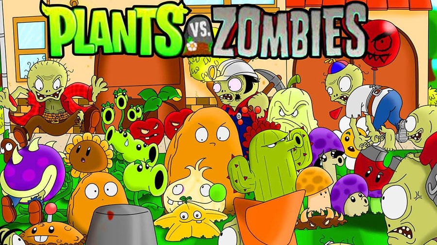 a Picture of Plants vs. Zombies 2, One of best free ipad games for 9 year olds.