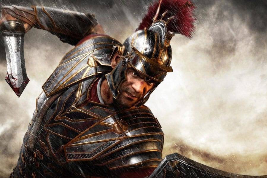 The Official Picture of Ryse: Son of Rome featuring its main character, One of The best historical video games.