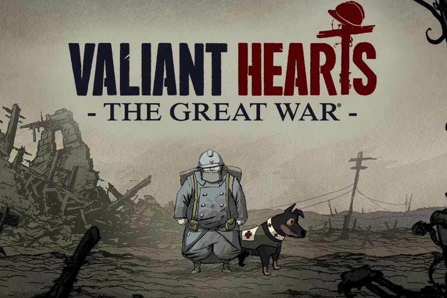 The Official Picture of Valiant Hearts: The Great War featuring one of its main characters, One of The best historical video games.