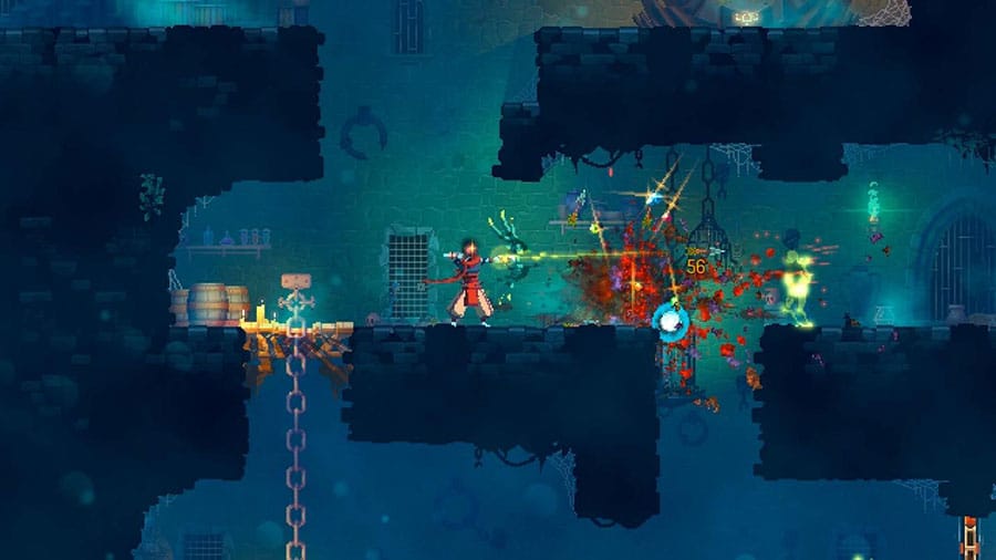 In game picture of Dead Cells, One of best offline android games for flights.