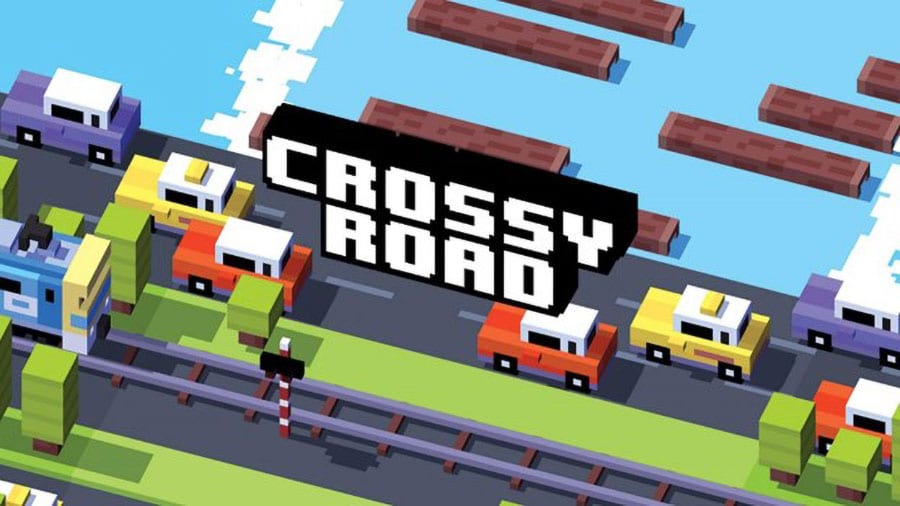 The Official Picture of Crossy Road, One of best running games for android.