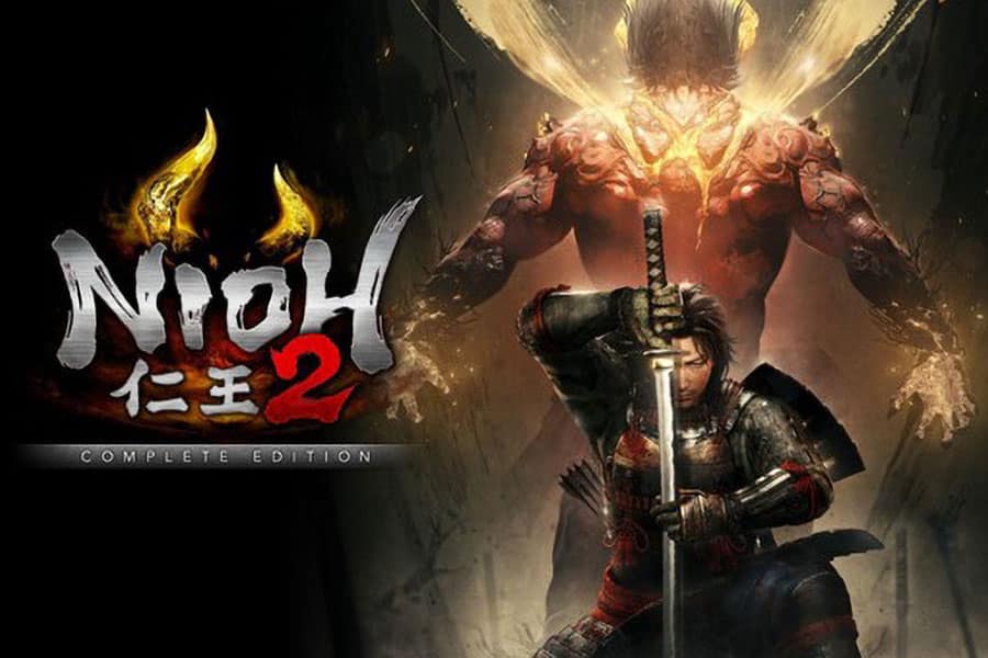 The Official Picture of Nioh 2: The Complete Edition with its main character, One of best samurai games PS5.