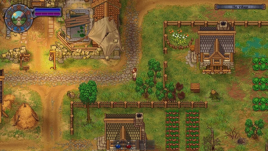 in game picture of Graveyard Keeper, One of best steam games to play while watching tv.