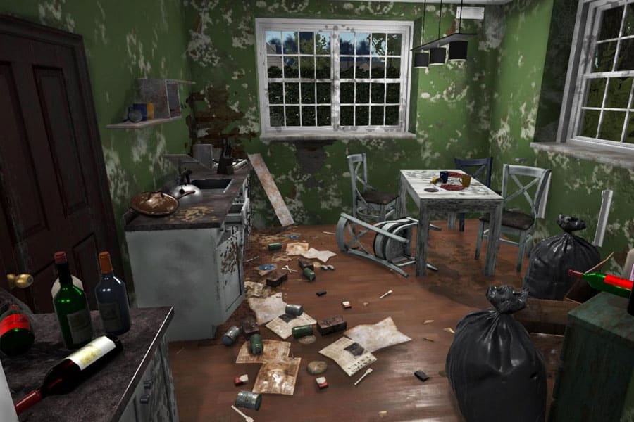 in game picture of House Flipper, One of best steam games to play while watching tv.