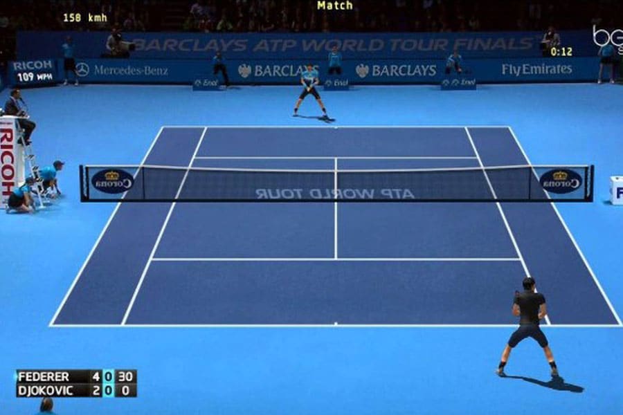 The In Game Picture of Tennis Elbow 2013, One of best tennis video games of all time.