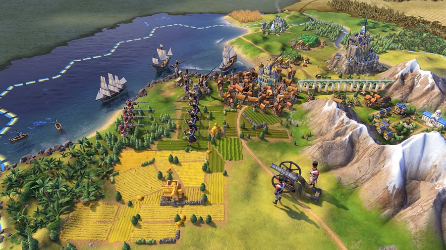 Cover art of Civilization VI.