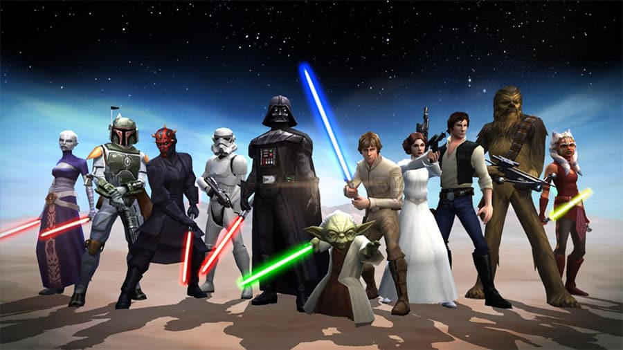 Cover art of Star Wars: Galaxy of Heroes.