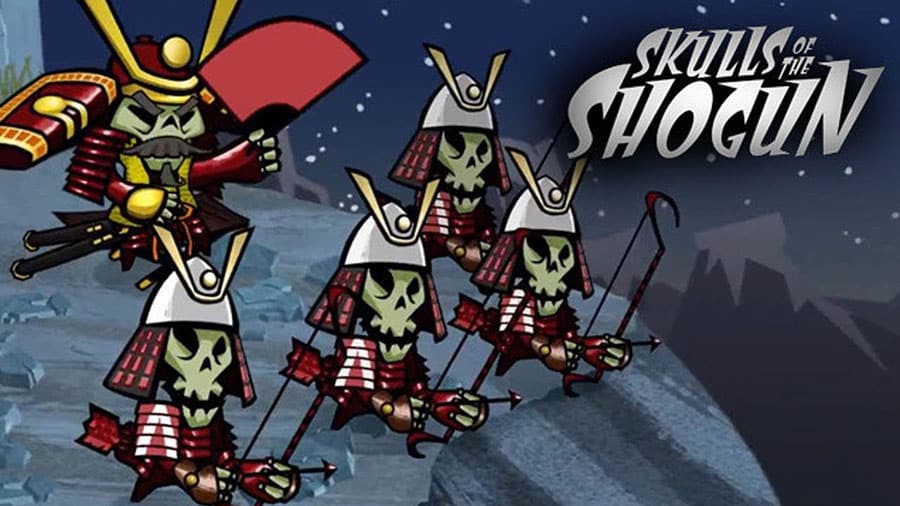 Lead undead samurai in turn-based battles with vibrant art and witty dialogue.