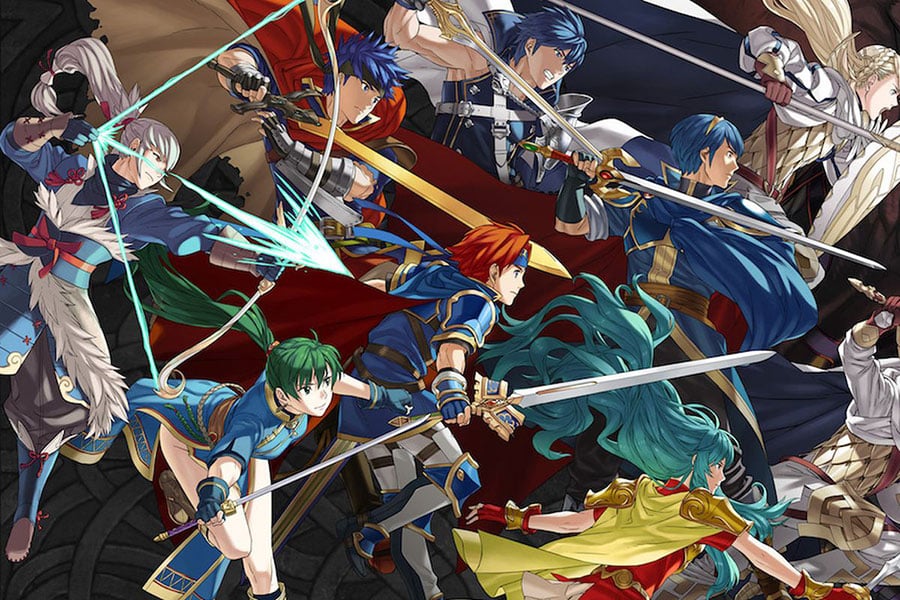 Cover art of Fire Emblem Heroes.