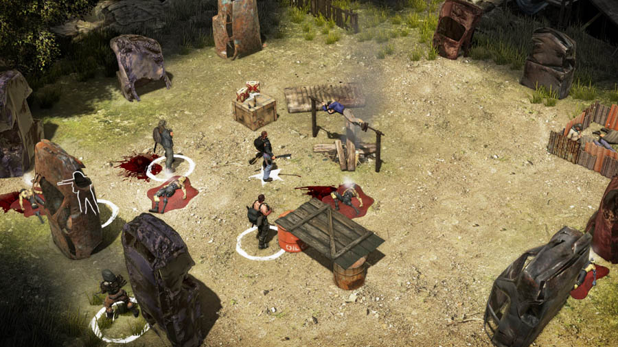 A picture of the gameplay, featuring the characters in the environment.