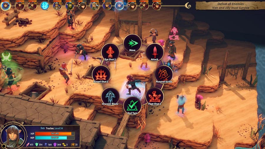 A gameplay picture of the game, showing the controls and the character.