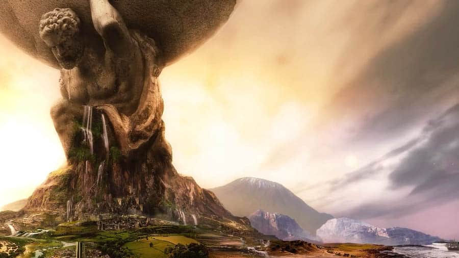 A wallpaper of the vast world of Civilization VI.