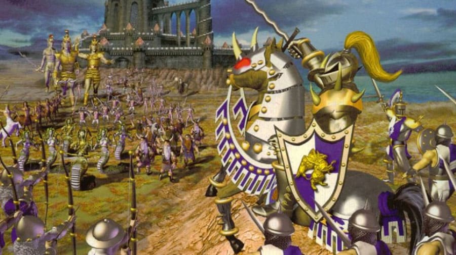 Cover art of Heroes of Might & Magic III.