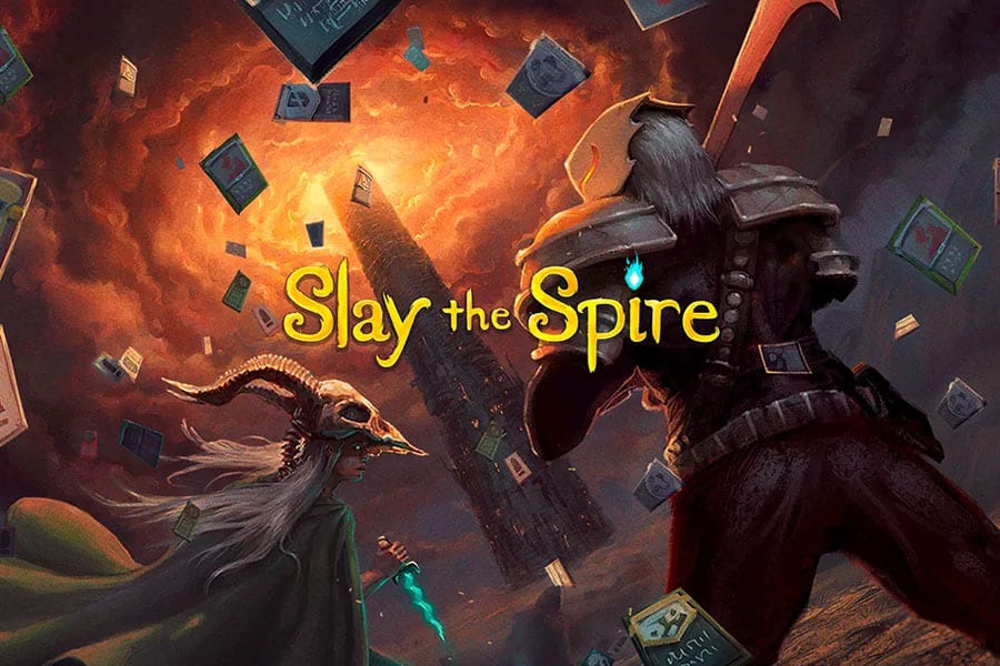 Cover art of Slay the Spire.