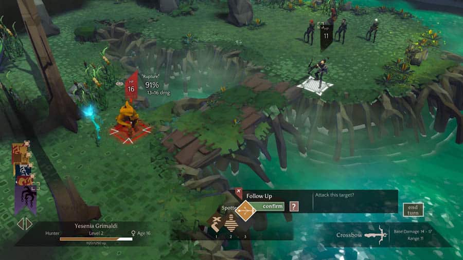 A picture, featuring the gameplay of Massive Chalice, One of the best Turn-based strategy Games on Xbox.