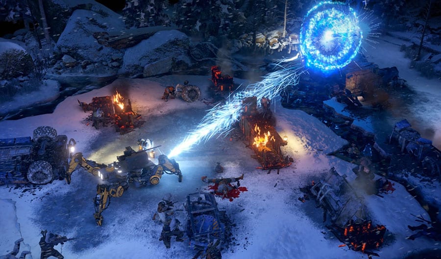 a picture of the game, showing the environment and gameplay. One of the best Turn-based strategy Games on Xbox.