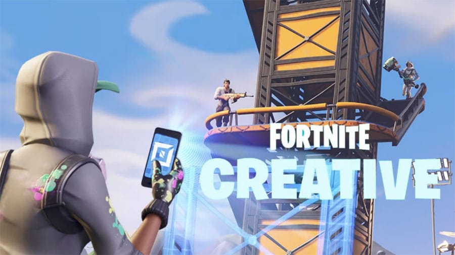 A poster of Fortnite Creative Mode, one of the many modes of Fortnite.