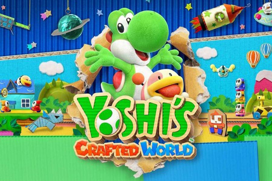 The Official Picture of Yoshi's Crafted World Featuring Yoshi, One of best video games for 5 year olds.