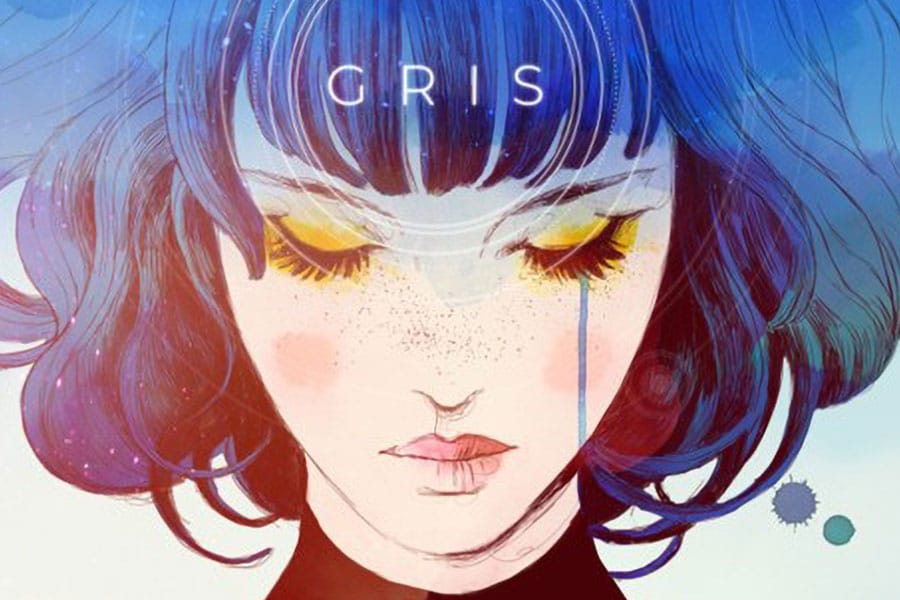 The Official Picture of Gris with its main character, One of best video games for depression.