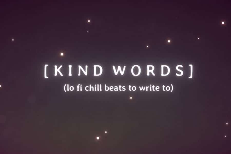 The Official Title Picture of Kind Words (lo-fi chill beats to write to), One of best video games for depression.