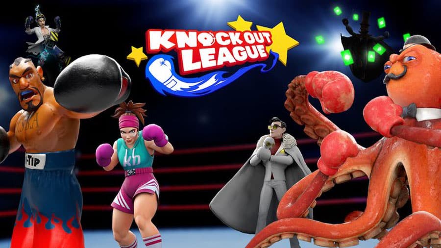 The Official Picture of Knockout League, One of best video games for weight loss.