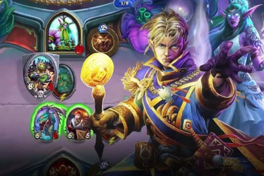 The Official Picture of Hearthstone featuring Anduin, One of best video games to increase intelligence. caption: Hearths