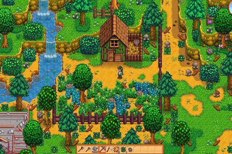 in game picture of Stardew Valley, One of best video games to play while watching tv.