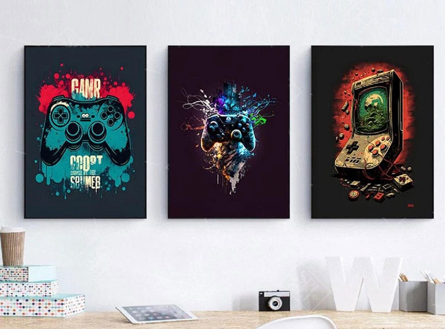 Picture of Gaming Posters, a birthday gift for video gamer.