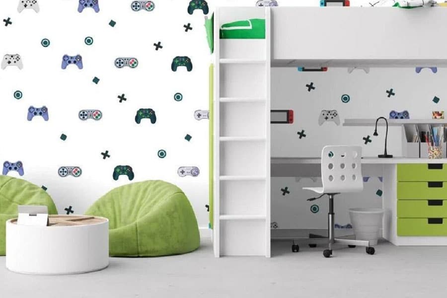 Picture of Gaming Wall Decals, a birthday gift for video gamer.