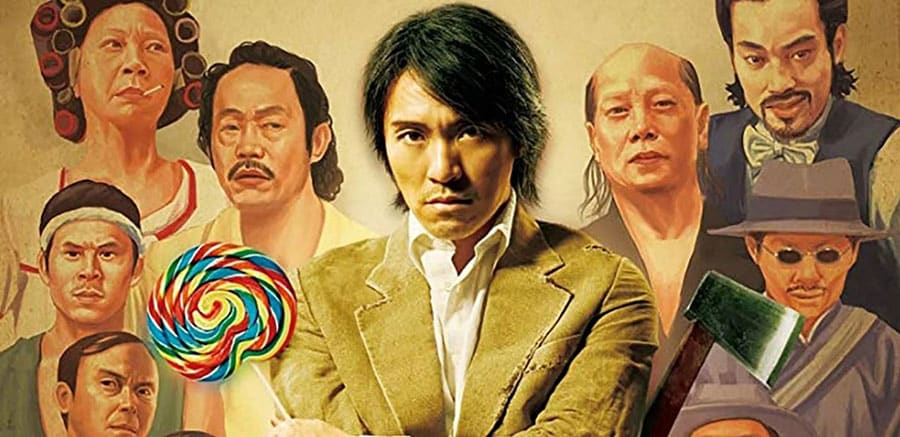 A Picture of Kung Fu Hustle with its characters, One of chinese movies for gamers.