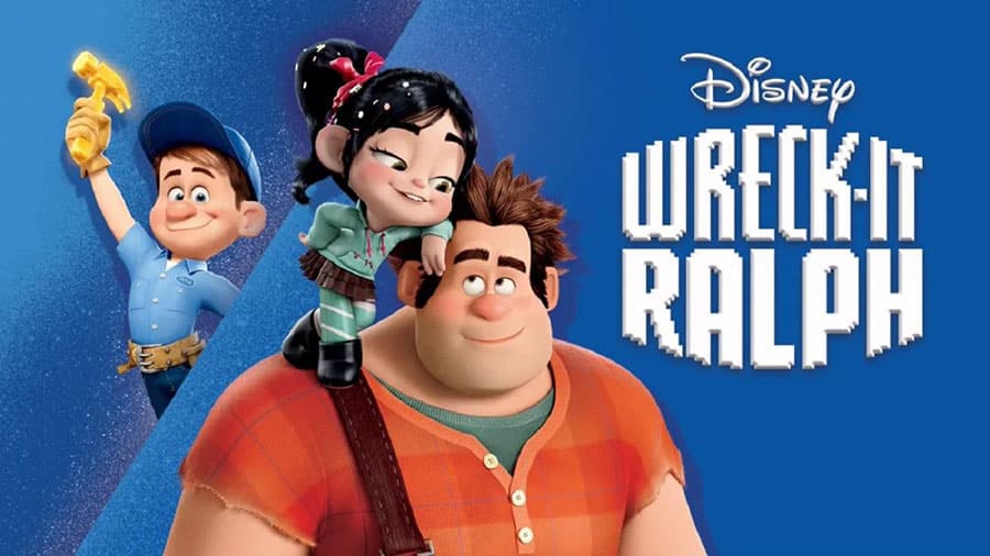 poster of three main characters of wreck it ralph, one of comedy movies for gamers.