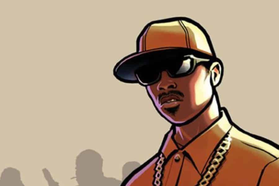 a Picture of CJ From Grand Theft Auto: San Andreas, One of The coolest video game characters.