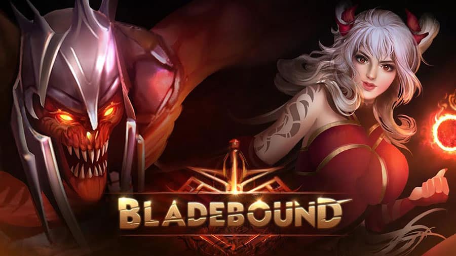 The Official Picture of Blade Bound with its characters, One of dungeon crawler games for android.