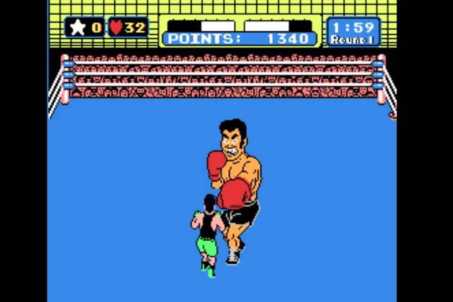 A Picture of Piston Honda from Punch-Out!!, One of The easiest boss fights in video games.