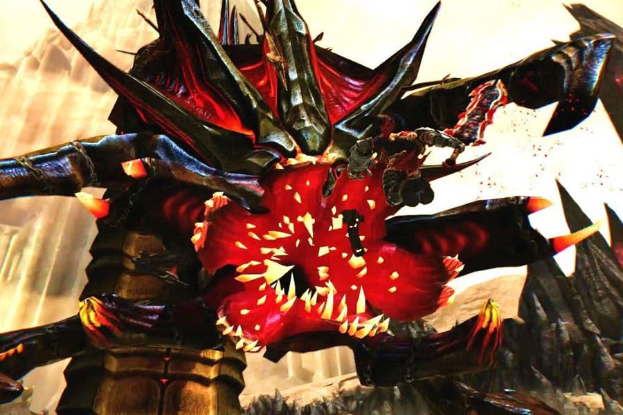 A Picture of The Stygian from Darksiders, One of The easiest boss fights in video games.