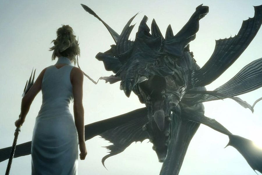 A Picture of The Leviathan from Final Fantasy XV, One of The easiest boss fights in video games.