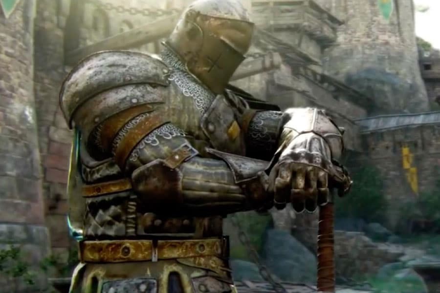 A Picture of The Warden from For Honor, One of The easiest boss fights in video games.