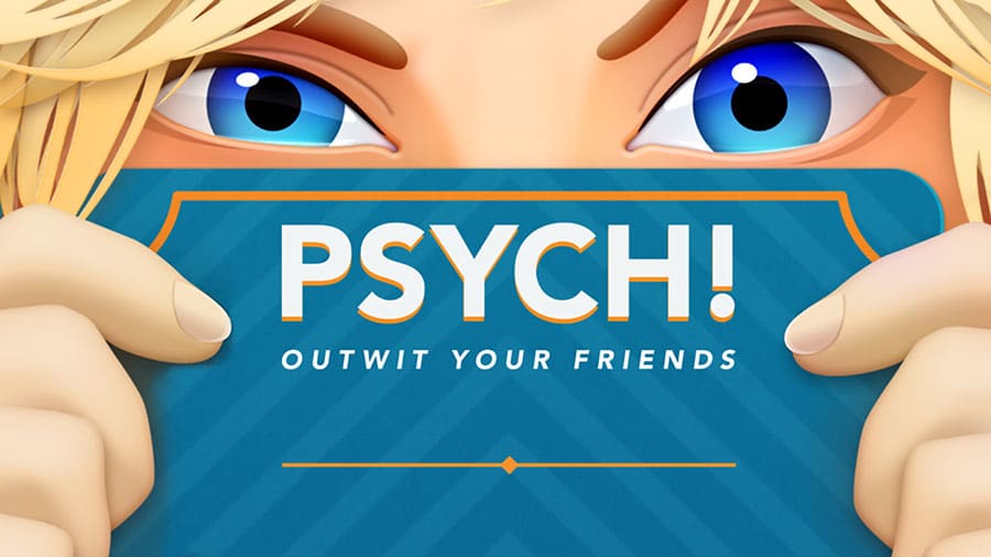 “Psych! game screen with trivia questions.”