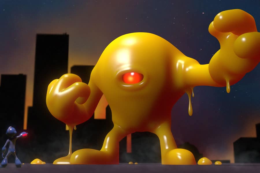 A Picture of Yellow Devil from Mega Man, One of The hardest boss fights in games.