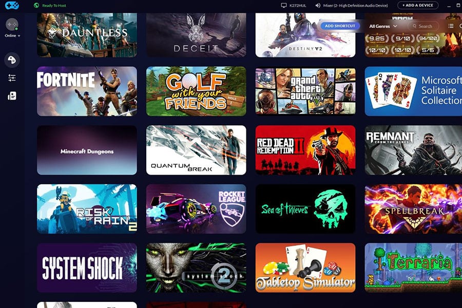 in app picture of Rainway, One of Perfect ways on how to play steam games on xbox.