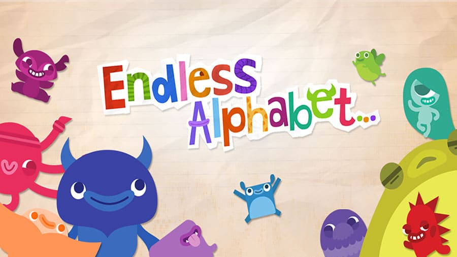 The Official Picture of  Endless Alphabet, One of ios kids games without ads.