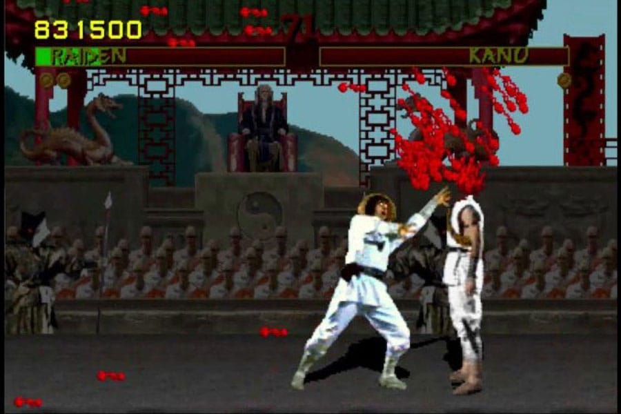 in game picture of Mortal Kombat Fatalities, One of most controversial video game moments.