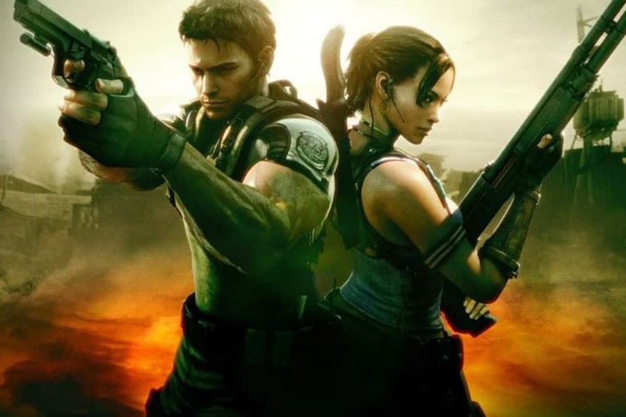 The Official Picture of Resident Evil 5 Featuring Chris and Sheva.