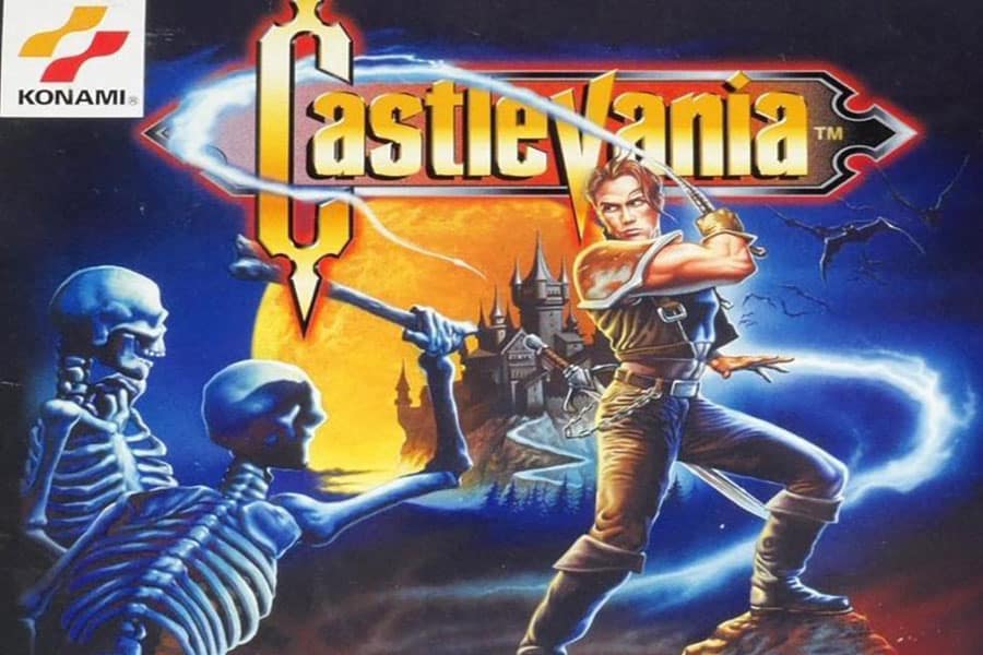 The Official Picture of Castlevania featuring Simon Belmont, One of The most expensive video games.