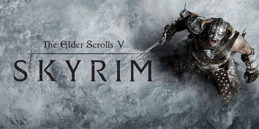 The Official picture of The Elder Scrolls V with Dragonborn, One of most fun video games of all time.