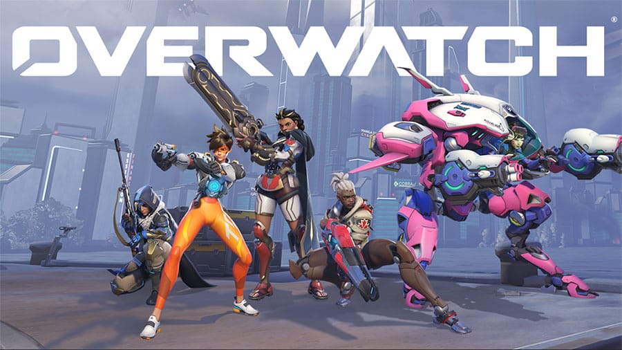 The Official picture of Overwatch with its heroes, One of most fun video games of all time.