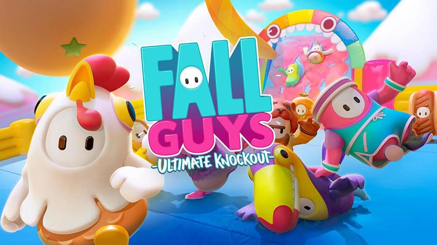 The Official picture of Fall Guys: Ultimate Knockout with its characters, One of most fun video games of all time.