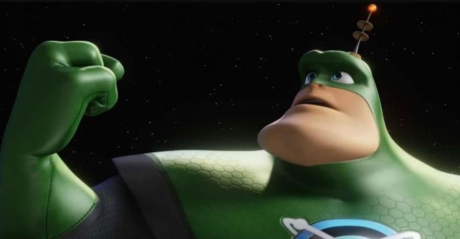 in game picture of Captain Qwark from Ratchet & Clank Series, one of the most hated video games characters.