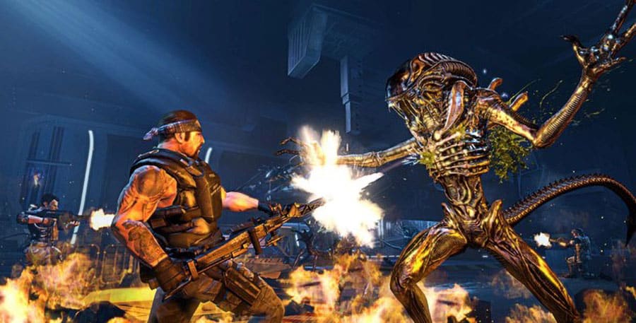 The in Game Picture of Aliens: Colonial Marines, One of most hated video games ever.