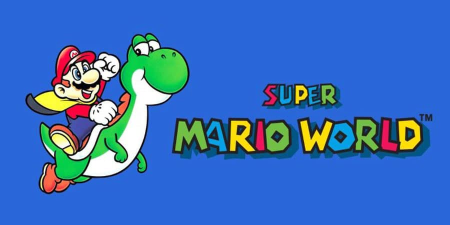 The Official Picture of Super Mario World featuring Mario and Yoshi, One of most played video games of all time.